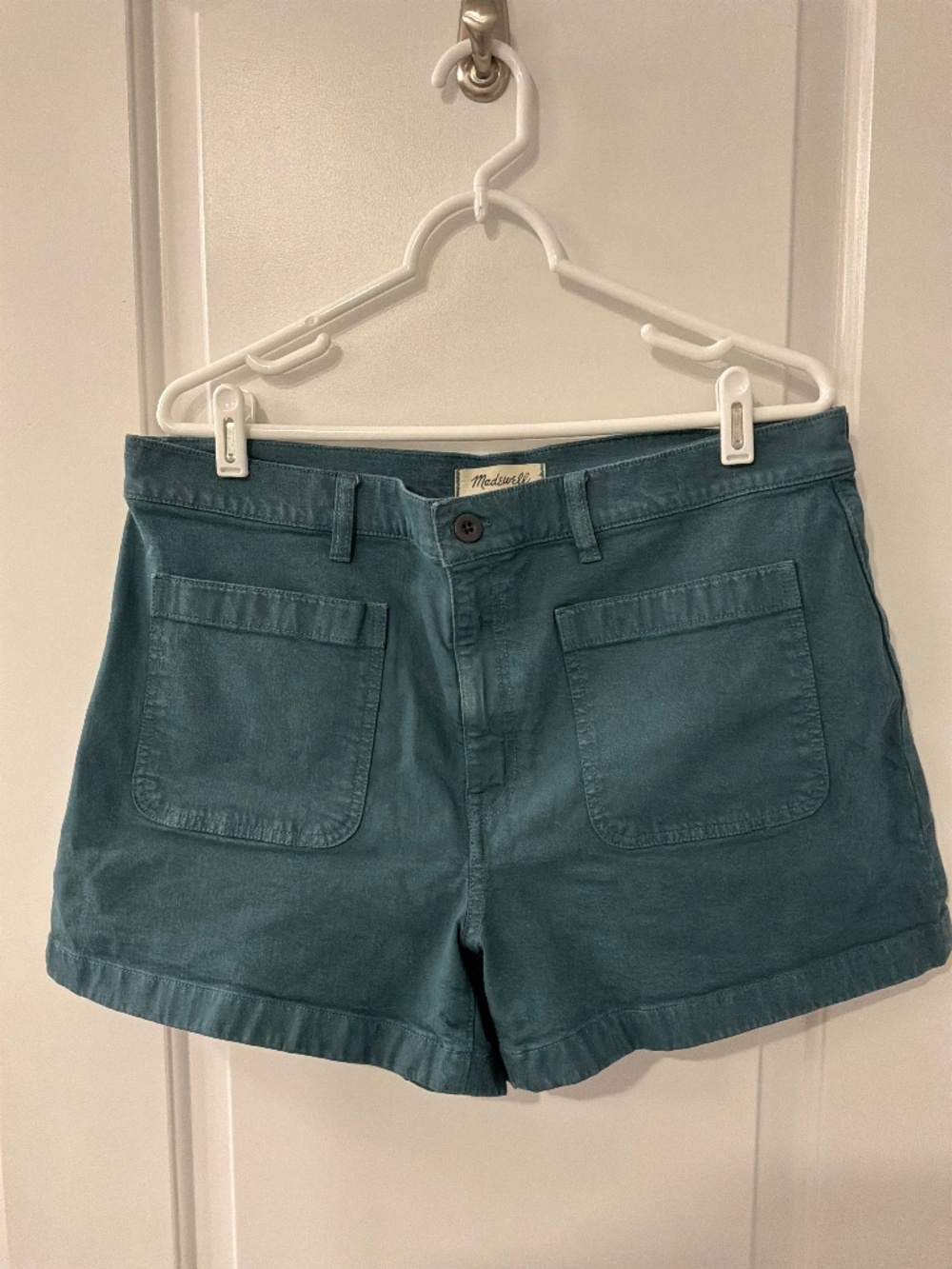 Madewell Emmett High-rise Sailor Short Teal